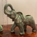 Vintage Set of Ceramic Elephant Planters