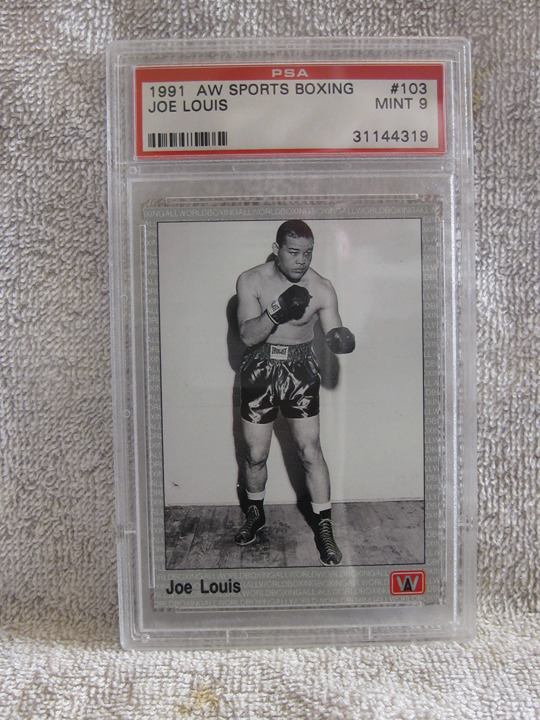 1991 AW Sports Boxing #103 Heavyweight Joe Louis PSA 9 MINT graded