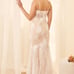 To Be Loved White Embroidered Lace Trumpet Maxi Dress