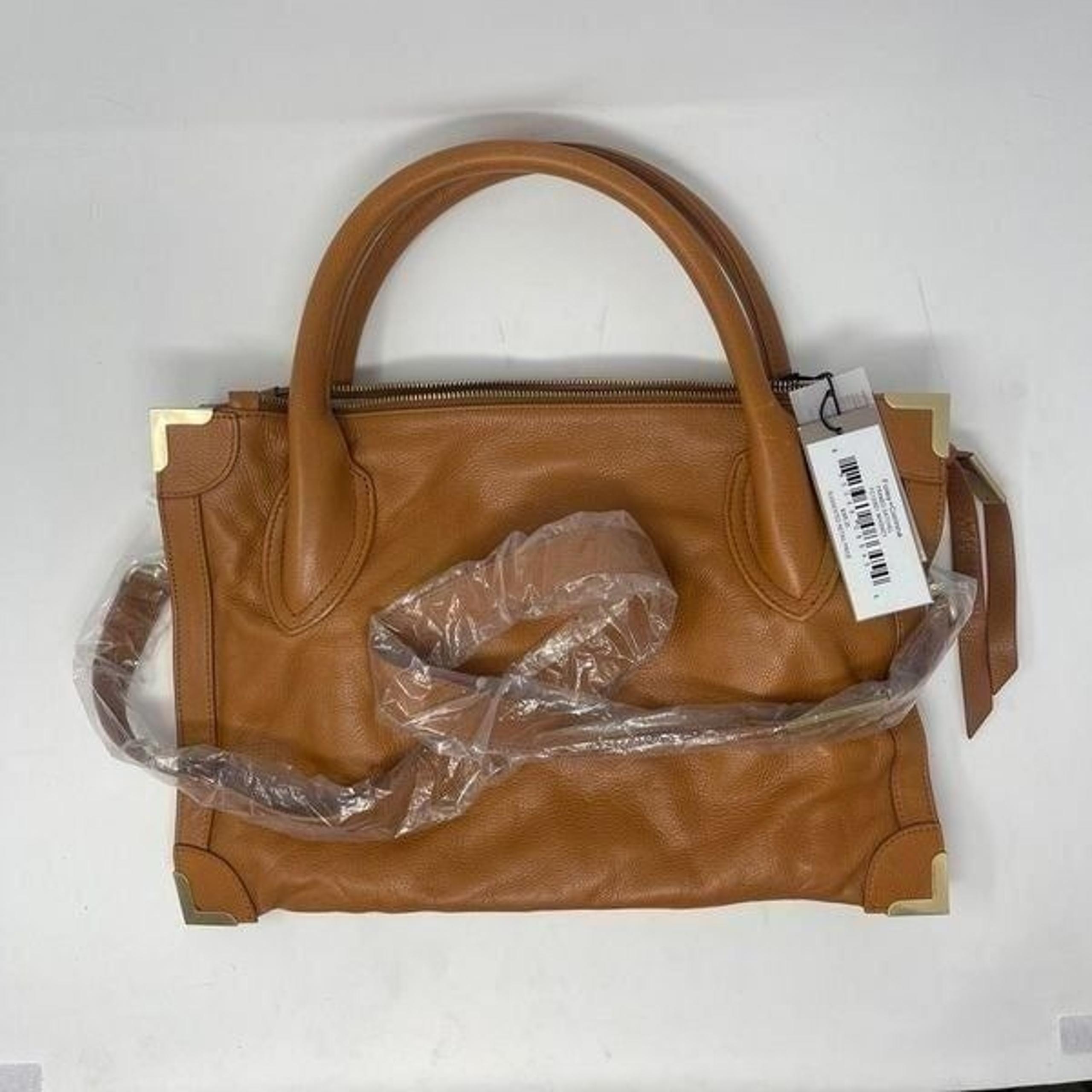 Foley + Corinna Women's Double Handle Two Compartment Whiskey Leather Satchel NW