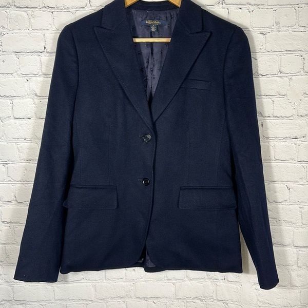 Brooks Brothers Loro Piana 100% Cashmere Blazer Sport Coat Woven in Italy Size 2