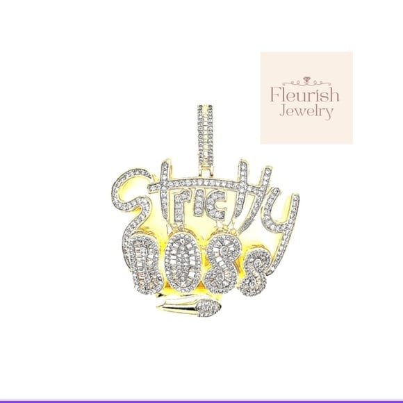 Strichy Boss and a small microphone, crafted from 925 sterling silver