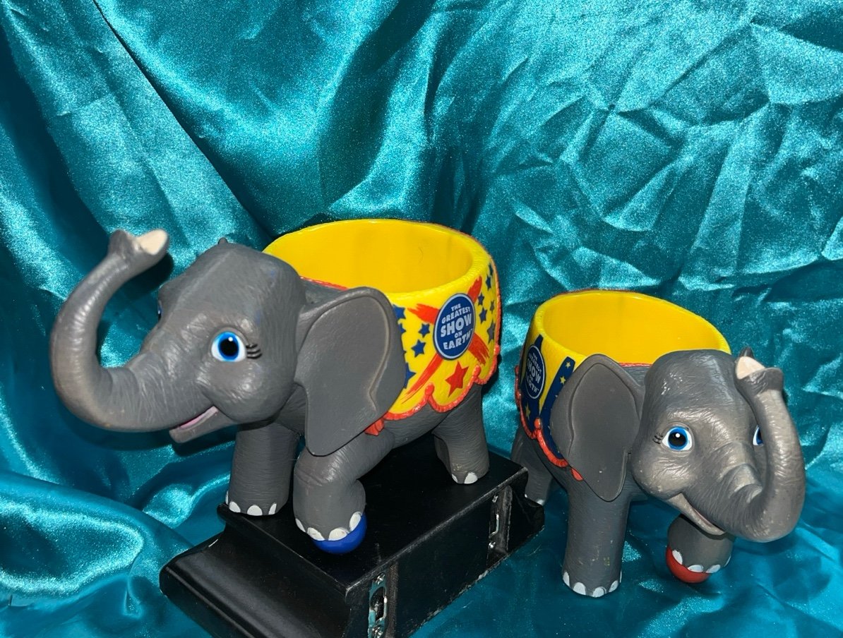 Elephant Ringling Bros Barnum Bailey Circus Souvenir Cup x2
