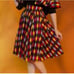 NWOT pinup couture harlequin skirt - red & yellow