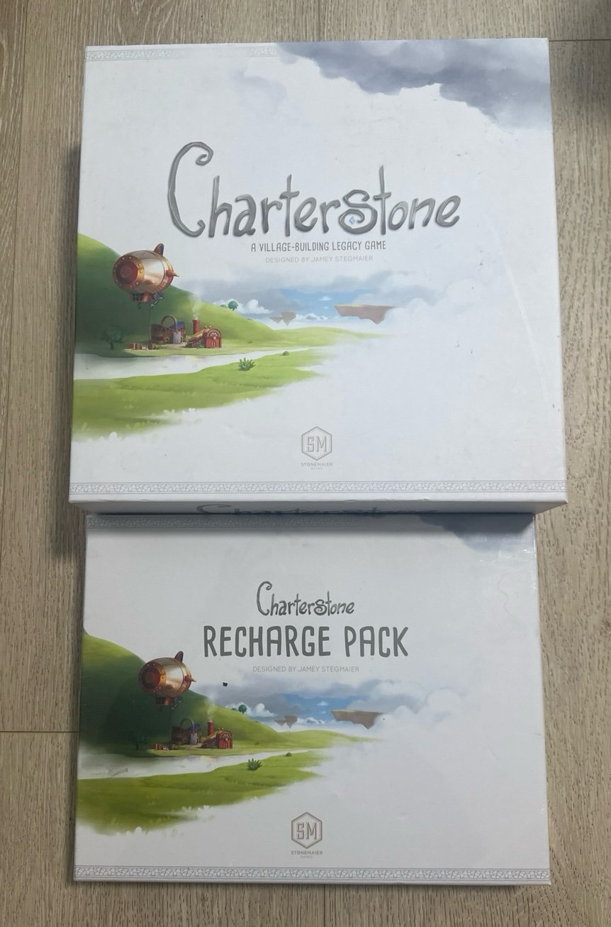 New Charterstone Village Building Legacy Board Game and Recharge Pack