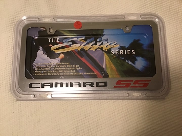 Elite Automotive Chrome Notched License Plate Frame.