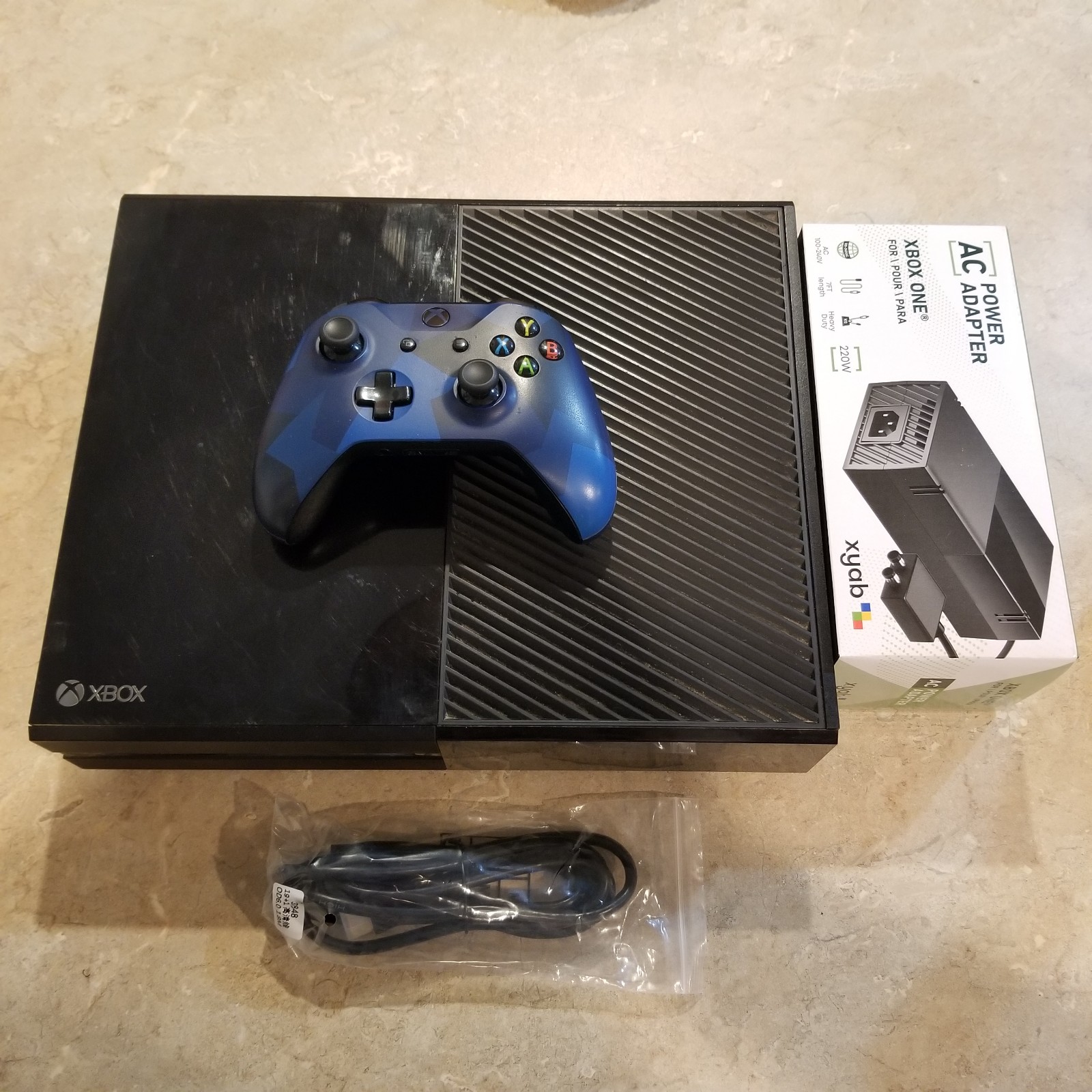 Microsoft Xbox One 500GB Model 1540 Black with Midnight Forces II Controller