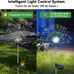 Solar Garden Lights Outdoor Waterproof, 2 Pack 120 LED Solar Firework Lights