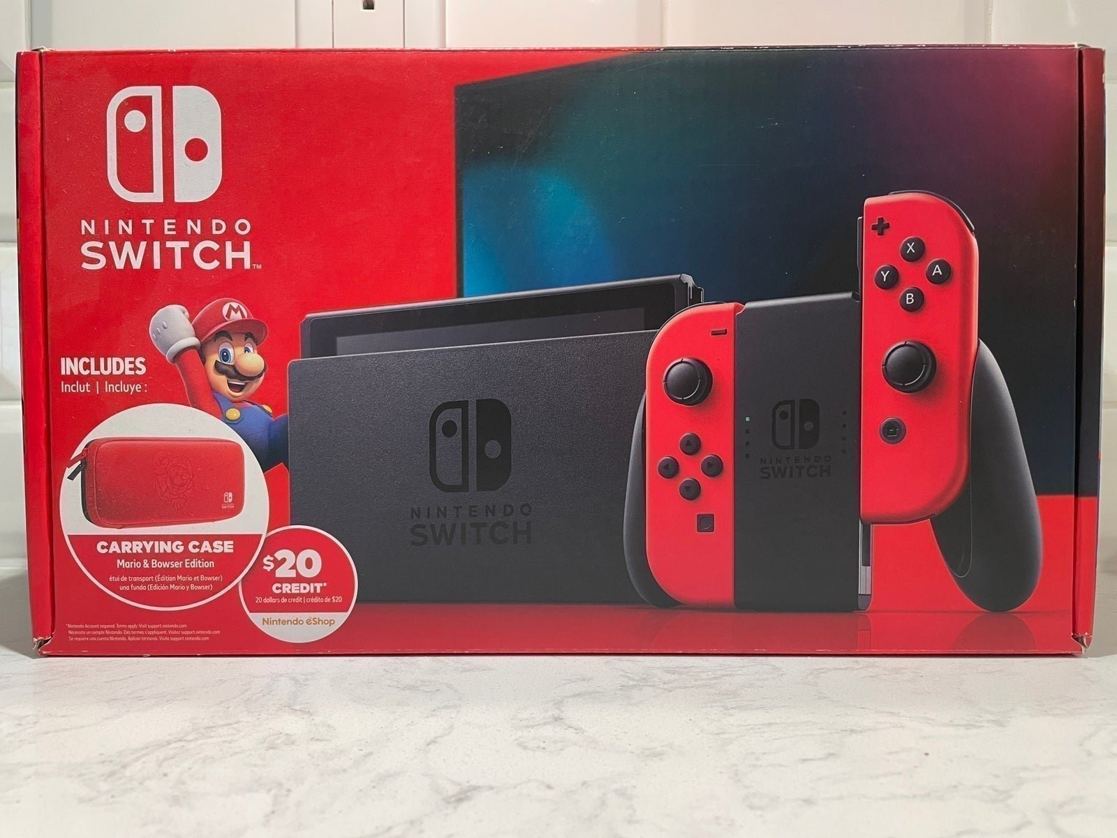 Nintendo Switch Mario/Bowser Edition Walmart Exclusive HAC-001(-01)