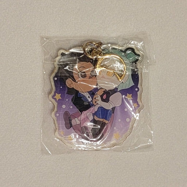 The Owl House Lumity Luz Noceda Amity Blight Keychain Charm Disney Stars Dance