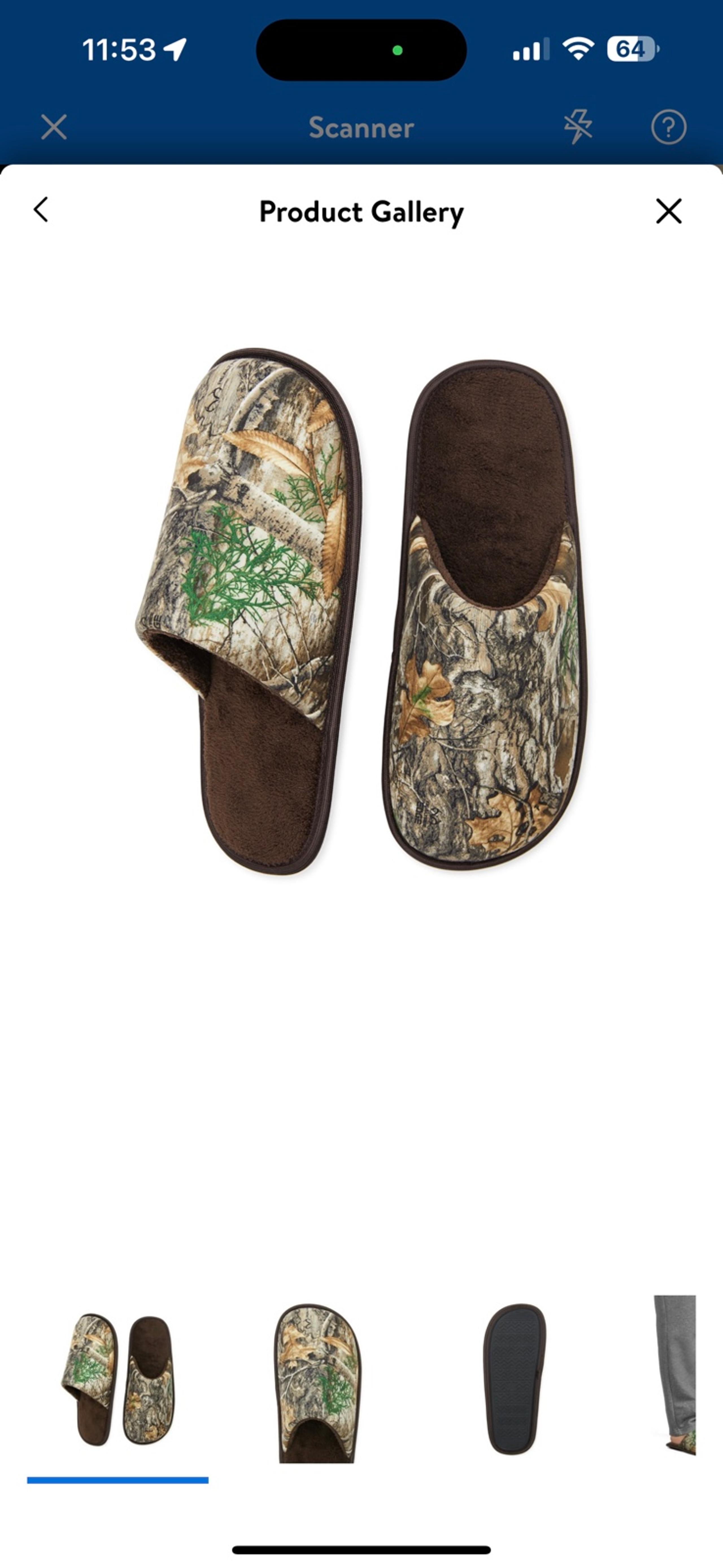 George Men's Casual Scuff Slippers size 11/12