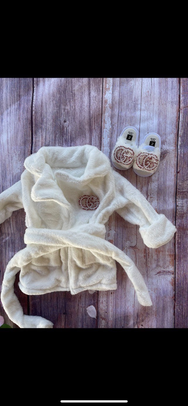 Soft bathrobe set