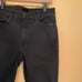 Mother The Stunner Zip Ankle Step Fray Not Guilty 26 2 Jeans Denim Black Skinny