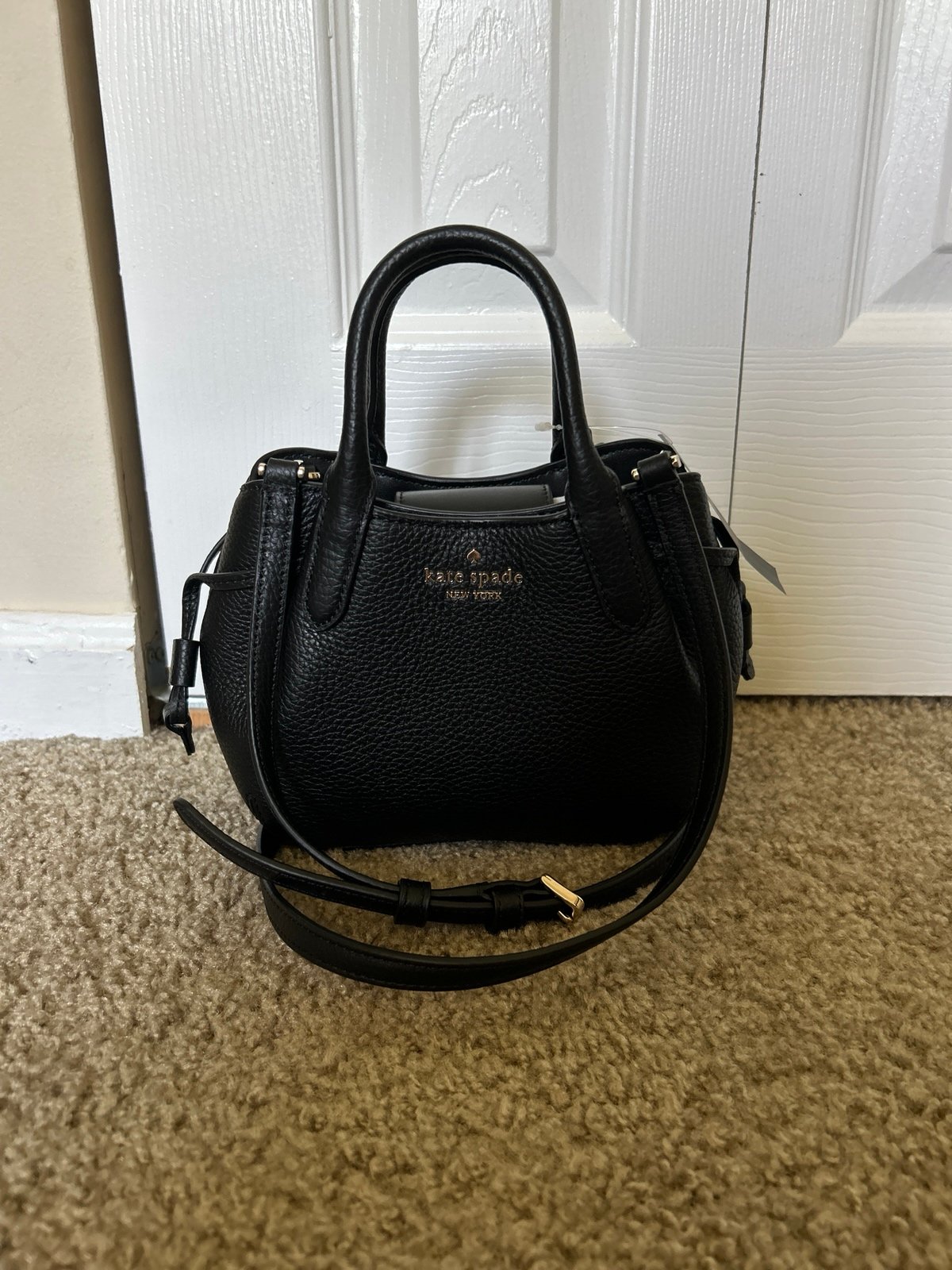 Kate Spade black mini dumpling handbag