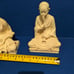 Vintage 1968 Signed Italian Sandstone Asian Musician Couple Bookends
