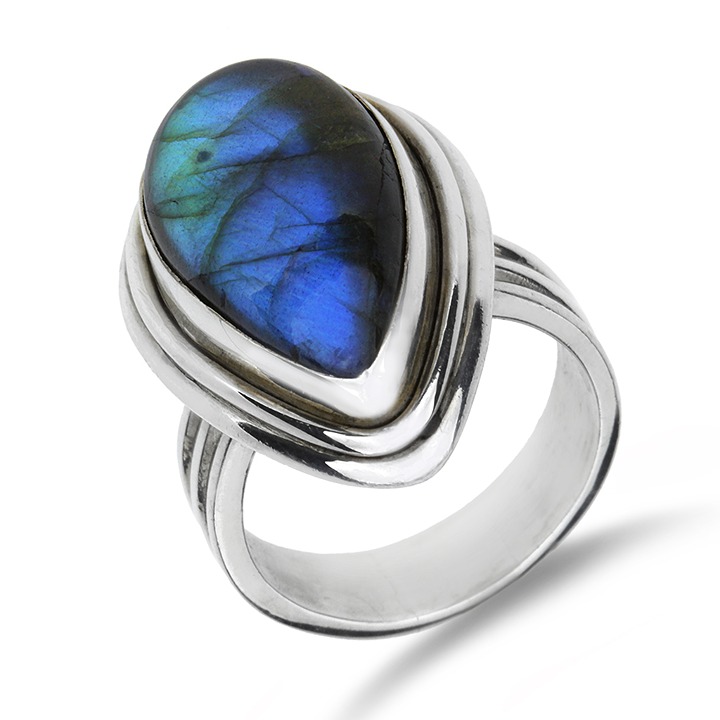 Sterling Silver Labradorite Ring SR-3959