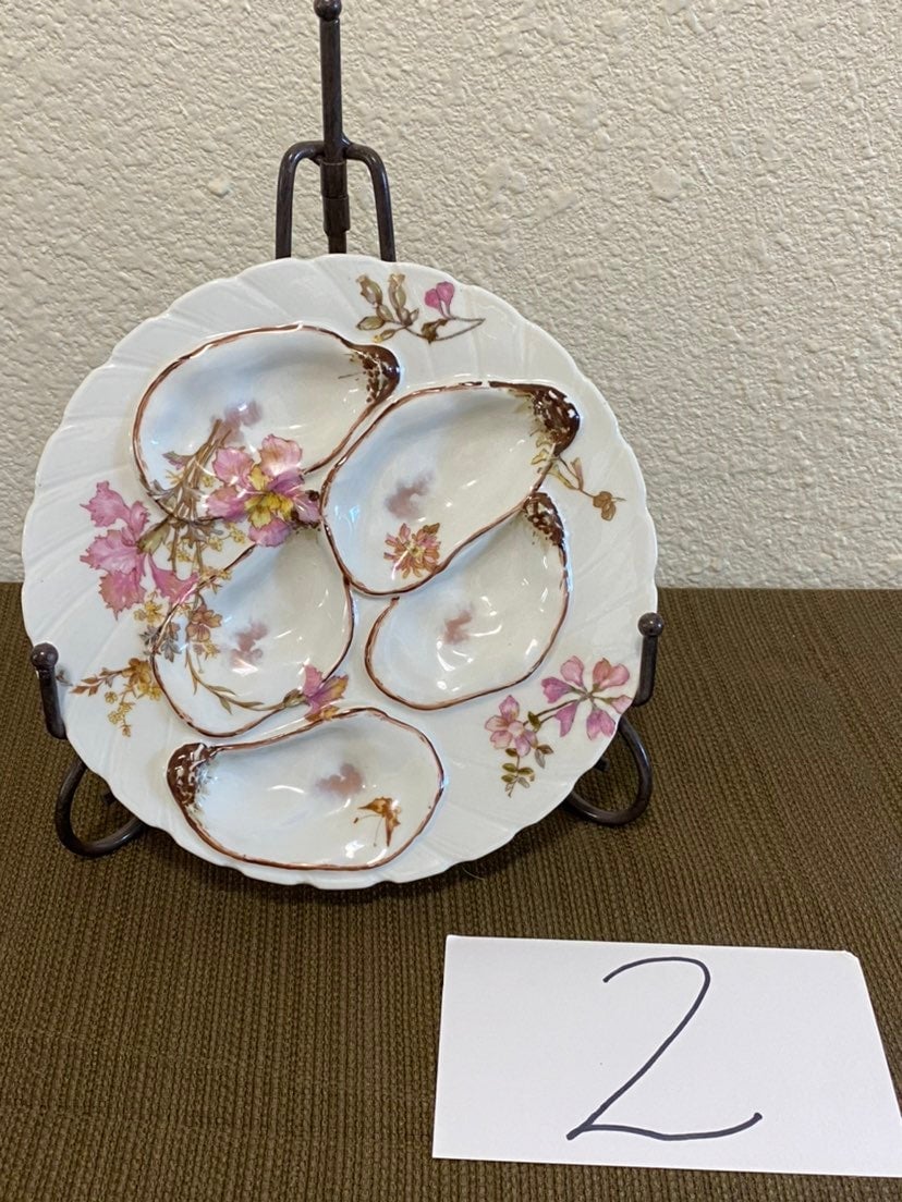 Antique Oyster Plate Haviland Co & Limoges