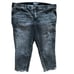 Torrid Cropped Denim Distressed Jeans Sky High Skinny Plus Women's size 24s