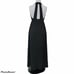Vintage 70s Black Halter Maxi Dress Cutout Strappy Back Empire Waist