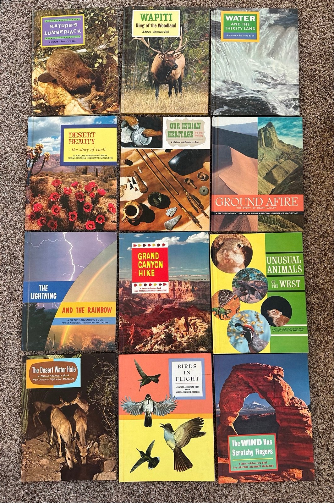 Vintage Nature Adventure Books - Compton's Pictured Encyclopedia
