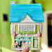 Vintage Tea Shop Storefront Collectible Cottagecore Kitchen Cookie Jar Art