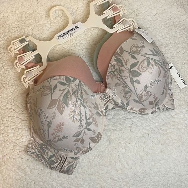 Anne Klein Women's Bra Set Underwire T-Shirt Brallete Padded 3 Pieces 36D