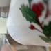 Vintage Holiday Mugs in Noel Pattern by China, Christmas Holly Dishes S/8