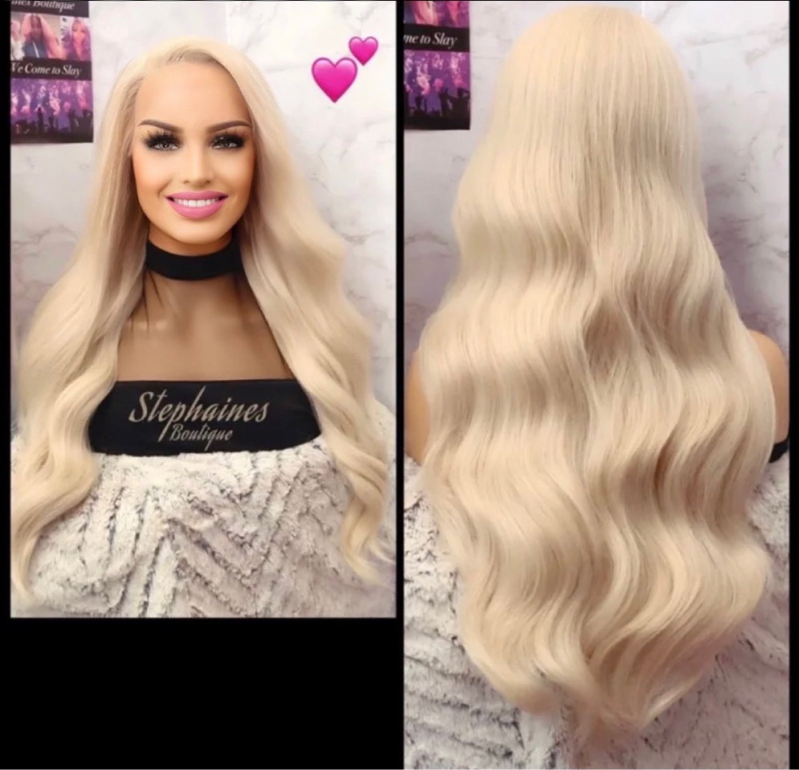 Human Hair blended lace front wig