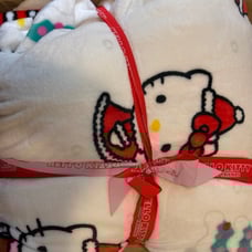 Christmas Hello Kitty blanket Queen