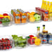 8Pcs Clear Plastic Refrigerator Bins