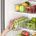 8Pcs Clear Plastic Refrigerator Bins