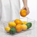 8Pcs Clear Plastic Refrigerator Bins