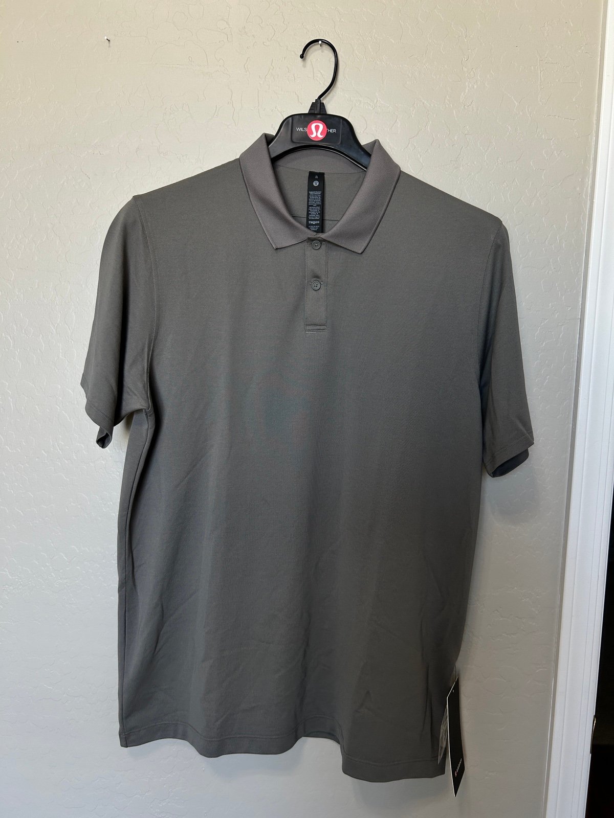 NWT88 Lululemon Pique Classic Fit Short Sleeve Polo Shirt-ROVE-Size XL