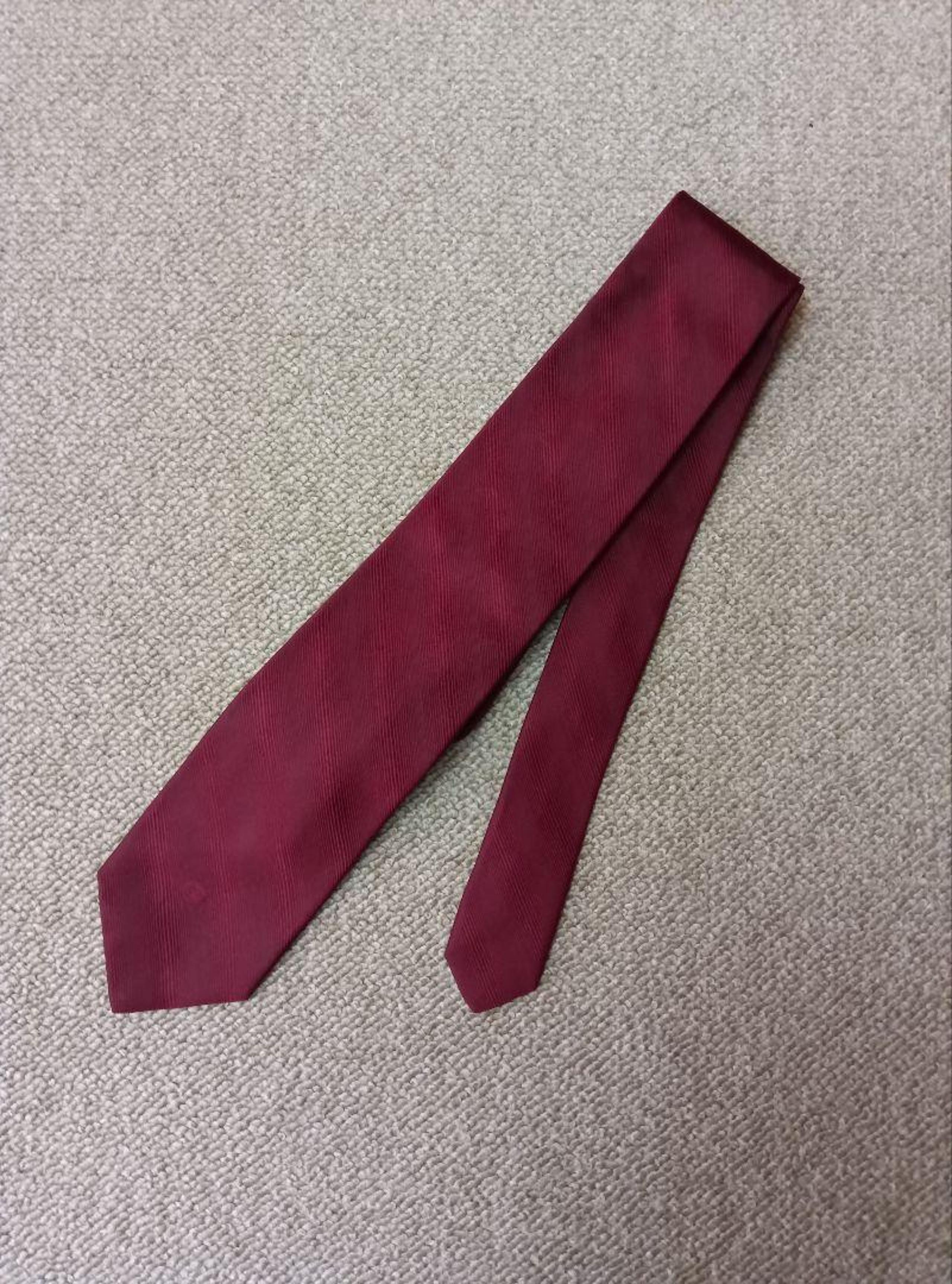 Chanel Silk Red Stripe Tie