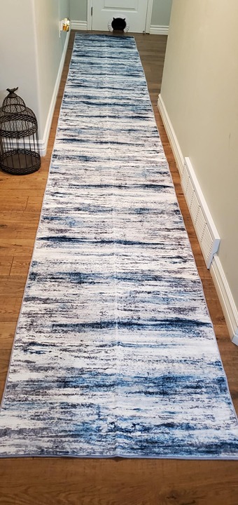 Modern Abstract Washable Rug Runner 2x6 Runners for Hallways Non-Slip