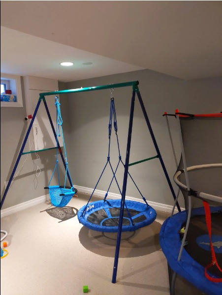 Metal Frame Full Steel Swing Stand, Hold up to 440 lbs