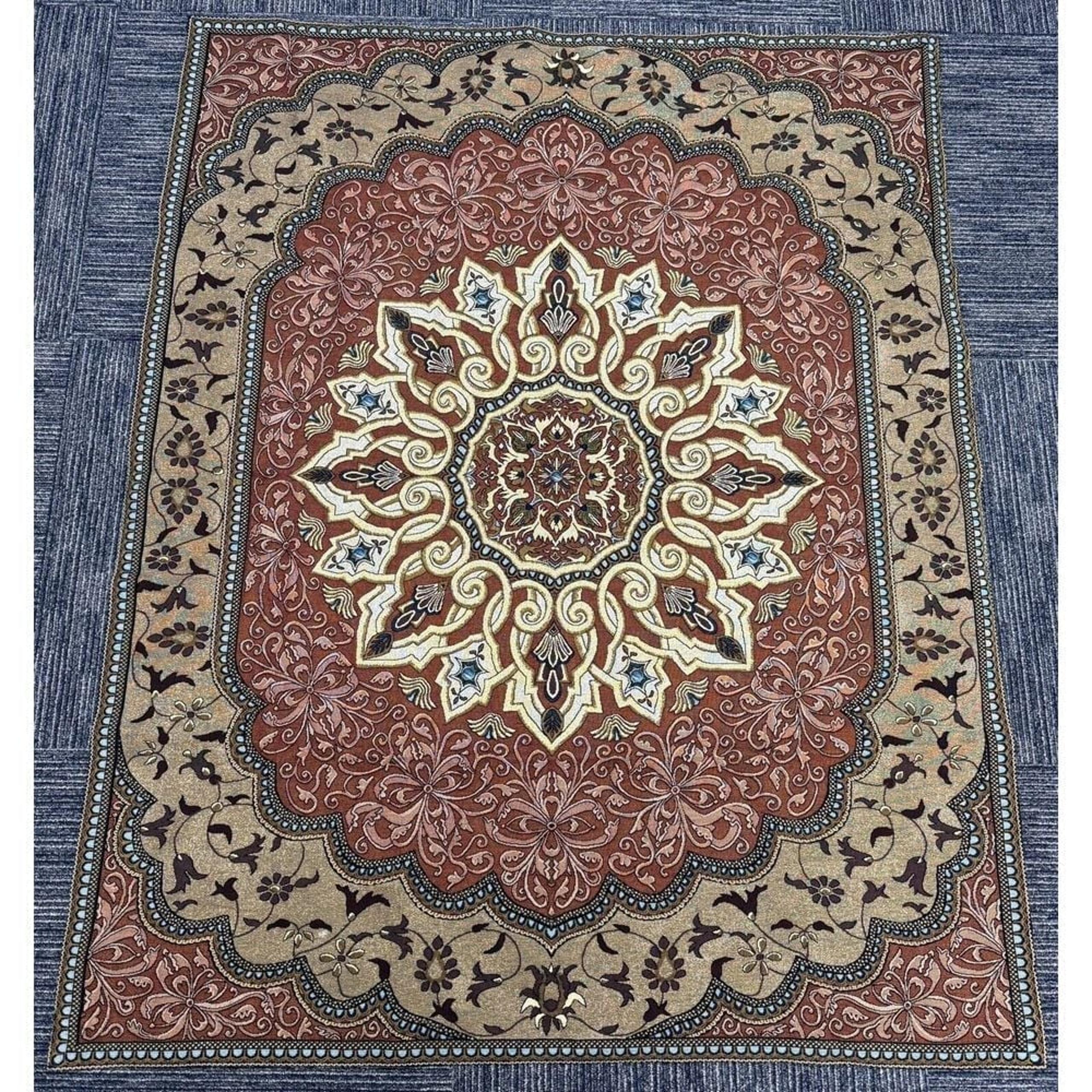 French Tapestry Wall Decor Tapestry Warm Colors Beautiful Vibrant 49x62"