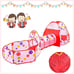 【3-Piece Set】 Ball Pit, Tunnel, Kids Tent, Foldable, with Storage Bag