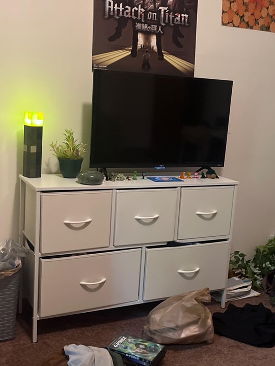 Dresser with 5 Drawers, Dressers for Bedroom, Fabric Storage Tower