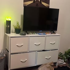 Dresser with 5 Drawers, Dressers for Bedroom, Fabric Storage Tower