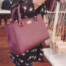 Michael Kors Small Size Purse In Purple
