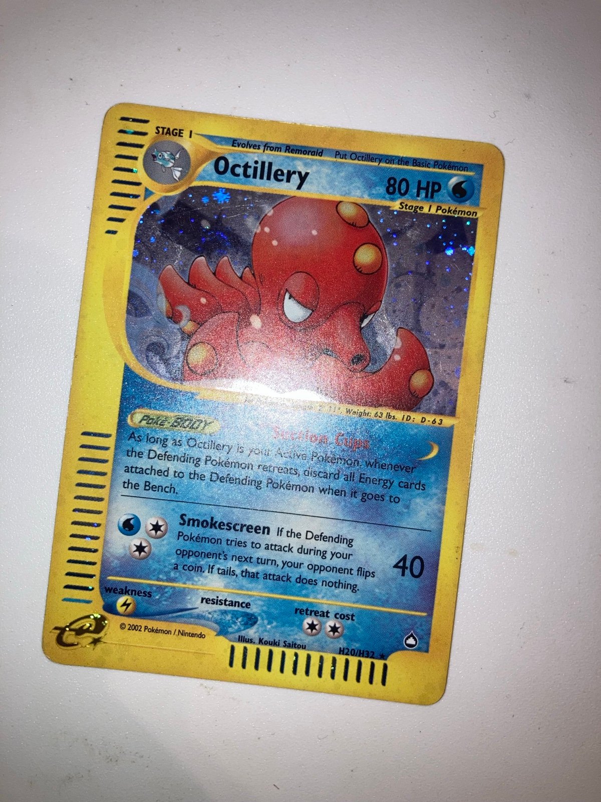 Pokemon Card Aquapolis holo