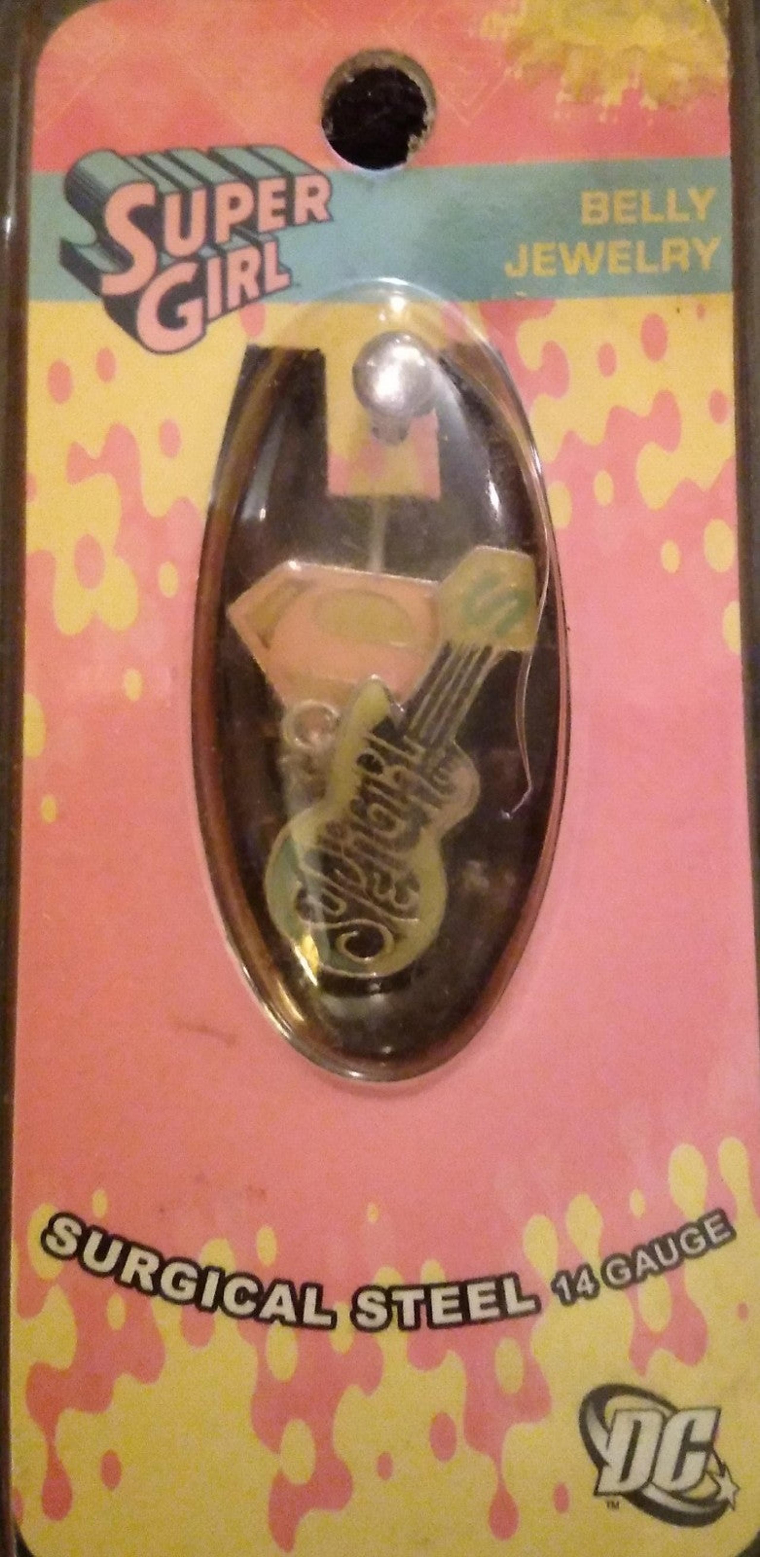 NIP DC Comics Super Girl Belly Jewelry