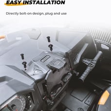 KEMIMOTO Electric Device GPS Mount Storage Box Compatible 2019-2023 Polaris RZR