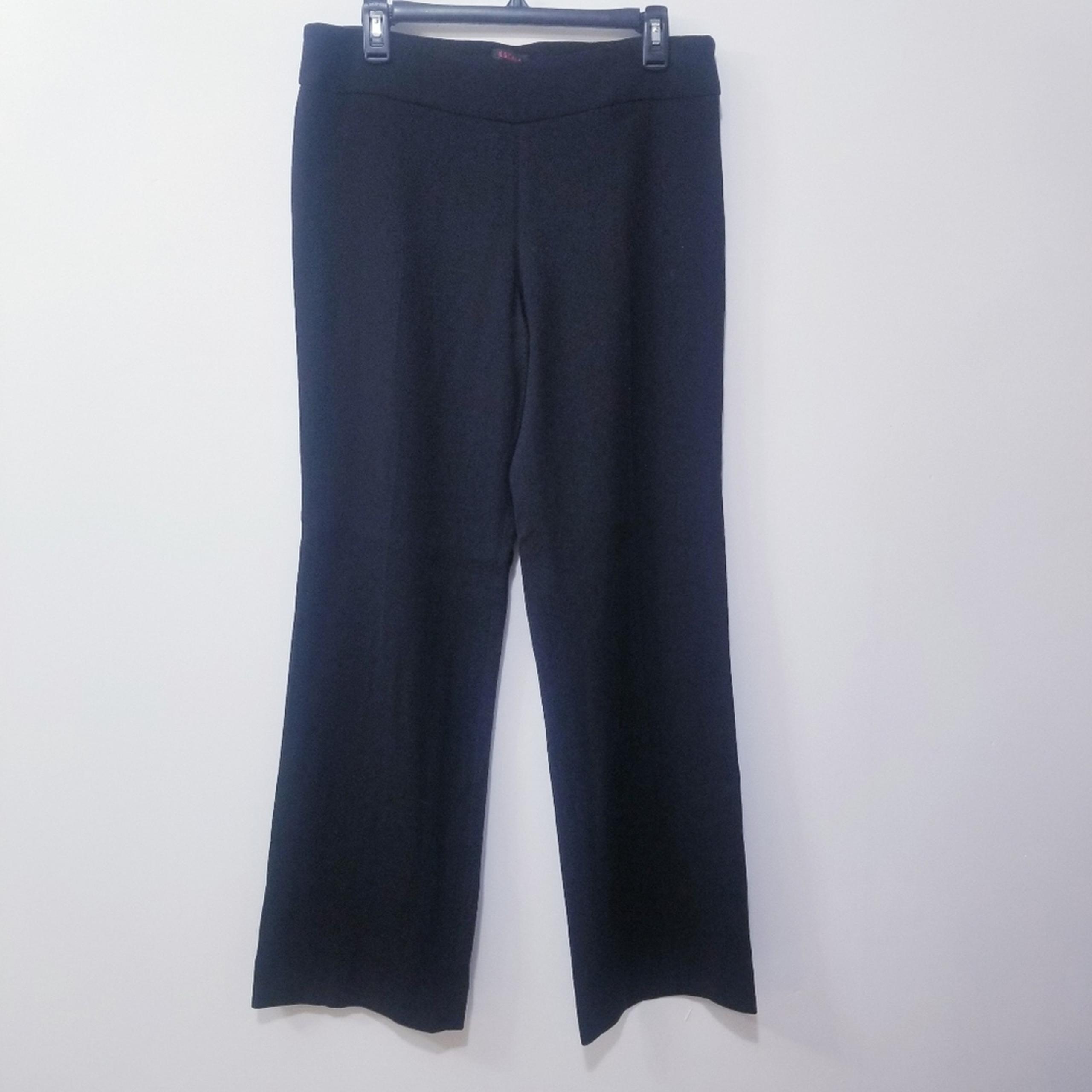 Escada Black Trousers High rise Pants