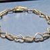 Sterling Silver Diamond Accent Heart Infinity Tennis Bracelet - 8. in. 325