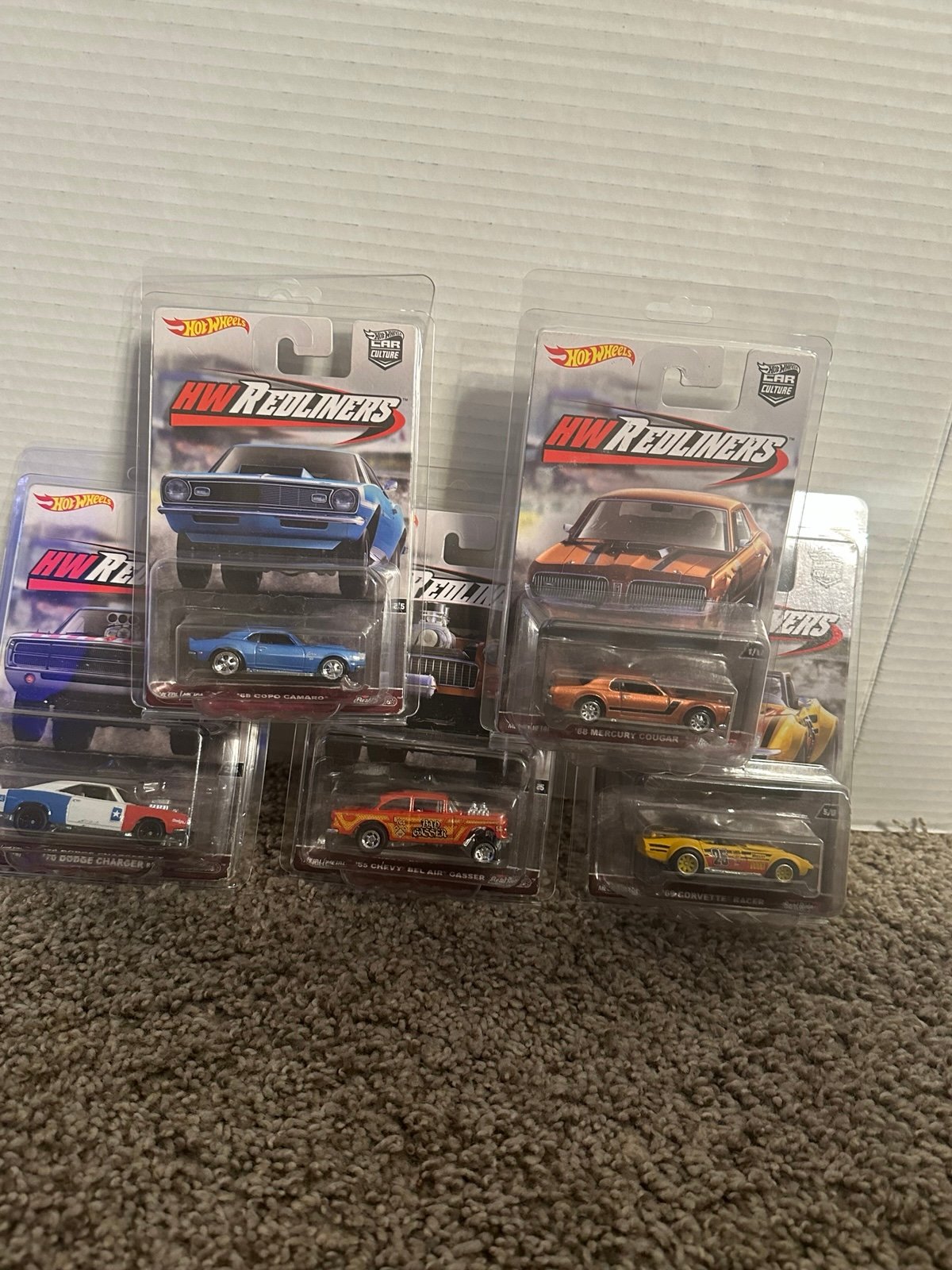 Hot Wheels HW Redliners Set Of 5/ 2016 Real Riders