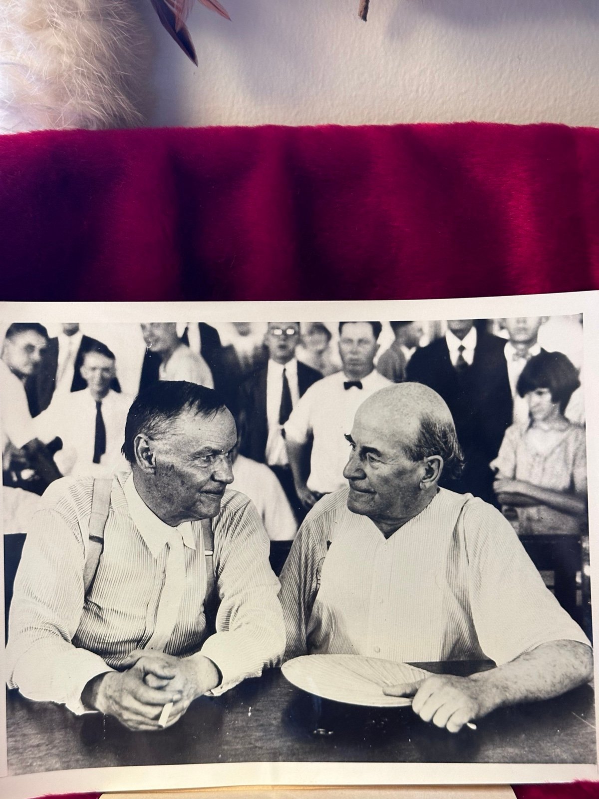 Scopes Trial, 1925. /Nclarence Darrow (Left) And William Jennings Bryan