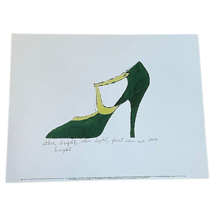 Andy Warhol Shoe bright shoe light Print Warhol Foundation Offset Lithograph