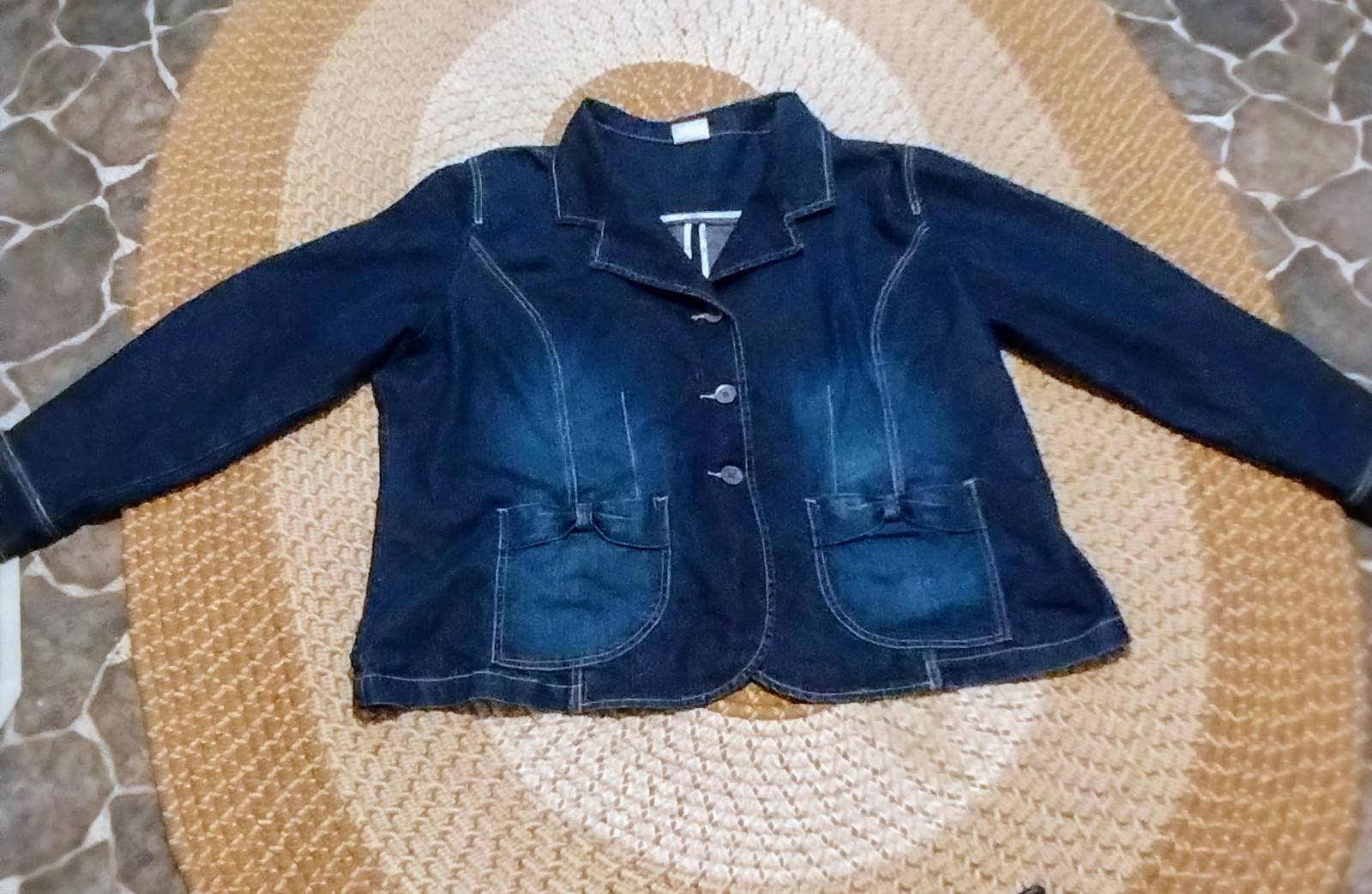 Carolina Blues Plus Jean Jacket VINTAGE